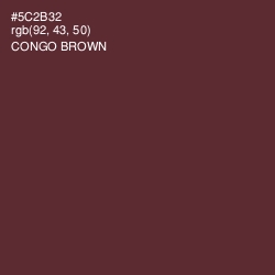 #5C2B32 - Congo Brown Color Image