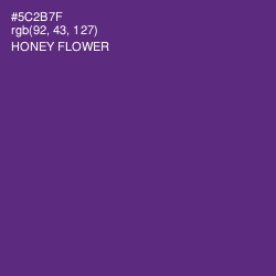 #5C2B7F - Honey Flower Color Image