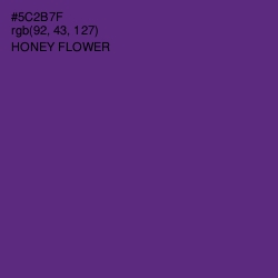 #5C2B7F - Honey Flower Color Image