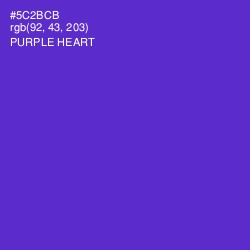 #5C2BCB - Purple Heart Color Image