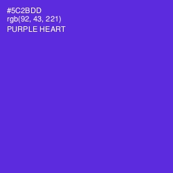 #5C2BDD - Purple Heart Color Image