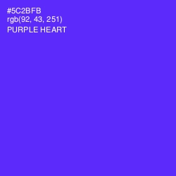 #5C2BFB - Purple Heart Color Image