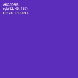 #5C2DBB - Royal Purple Color Image