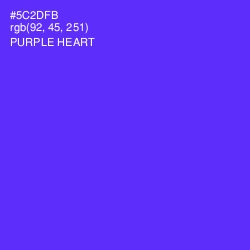 #5C2DFB - Purple Heart Color Image