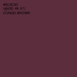 #5C2E3D - Congo Brown Color Image