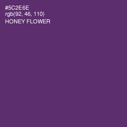 #5C2E6E - Honey Flower Color Image