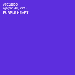 #5C2EDD - Purple Heart Color Image