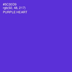 #5C30D9 - Purple Heart Color Image