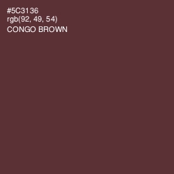 #5C3136 - Congo Brown Color Image