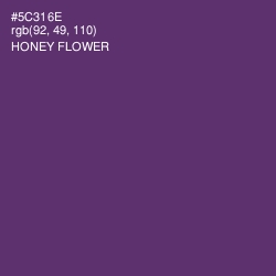 #5C316E - Honey Flower Color Image