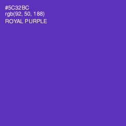 #5C32BC - Royal Purple Color Image