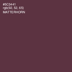 #5C3441 - Matterhorn Color Image