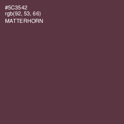 #5C3542 - Matterhorn Color Image