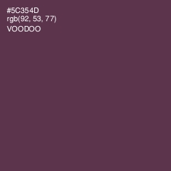 #5C354D - Voodoo Color Image