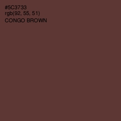 #5C3733 - Congo Brown Color Image