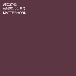 #5C3743 - Matterhorn Color Image