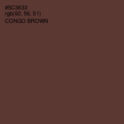 #5C3833 - Congo Brown Color Image