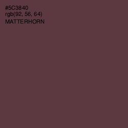 #5C3840 - Matterhorn Color Image