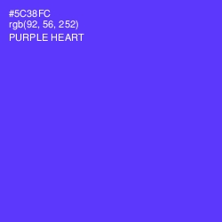 #5C38FC - Purple Heart Color Image