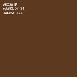 #5C391F - Jambalaya Color Image