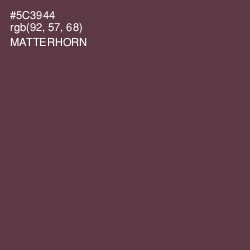 #5C3944 - Matterhorn Color Image