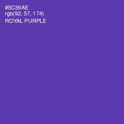 #5C39AE - Royal Purple Color Image