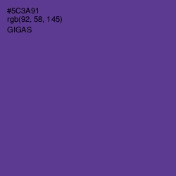 #5C3A91 - Gigas Color Image