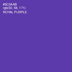#5C3AAB - Royal Purple Color Image