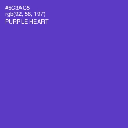 #5C3AC5 - Purple Heart Color Image