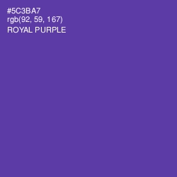 #5C3BA7 - Royal Purple Color Image
