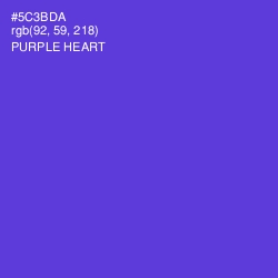 #5C3BDA - Purple Heart Color Image