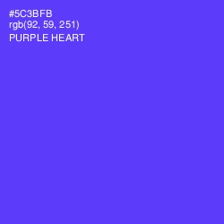 #5C3BFB - Purple Heart Color Image