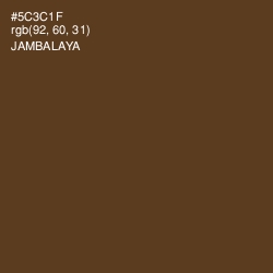 #5C3C1F - Jambalaya Color Image