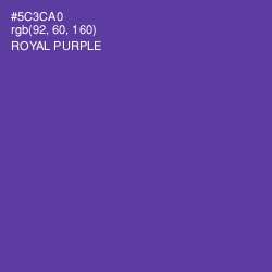 #5C3CA0 - Royal Purple Color Image