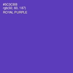 #5C3CBB - Royal Purple Color Image