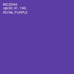 #5C3DA6 - Royal Purple Color Image