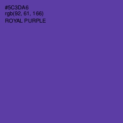 #5C3DA6 - Royal Purple Color Image