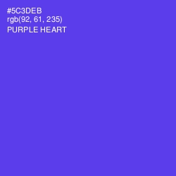 #5C3DEB - Purple Heart Color Image