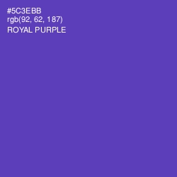 #5C3EBB - Royal Purple Color Image
