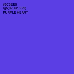 #5C3EE5 - Purple Heart Color Image