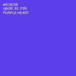 #5C3EEB - Purple Heart Color Image