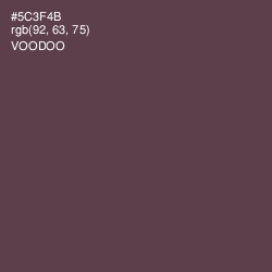 #5C3F4B - Voodoo Color Image