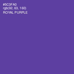 #5C3FA0 - Royal Purple Color Image