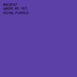 #5C3FA7 - Royal Purple Color Image