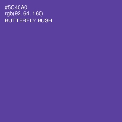 #5C40A0 - Butterfly Bush Color Image