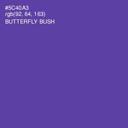 #5C40A3 - Butterfly Bush Color Image