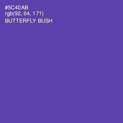 #5C40AB - Butterfly Bush Color Image