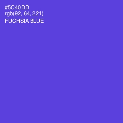 #5C40DD - Fuchsia Blue Color Image