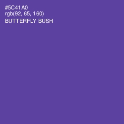 #5C41A0 - Butterfly Bush Color Image