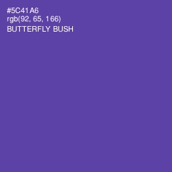 #5C41A6 - Butterfly Bush Color Image